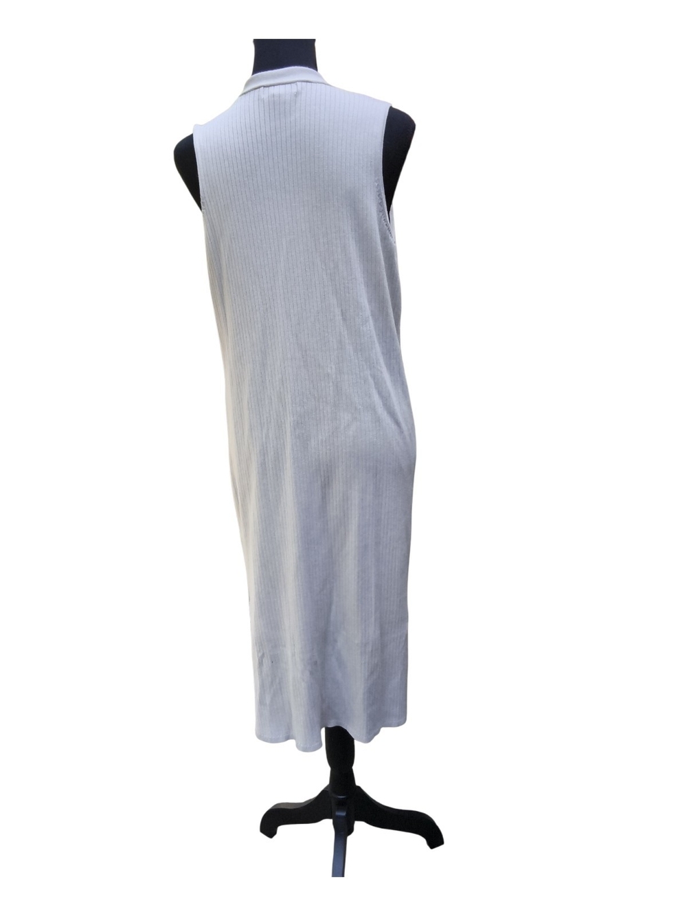 Calvin Klein Jeans Ribbed Sleeveless Longline Duster - Picture 3 of 5